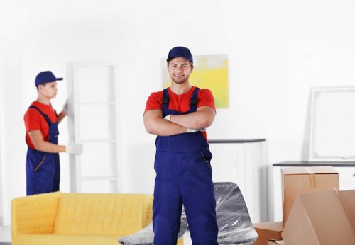 Watford movers completing a property risk assessment before loading