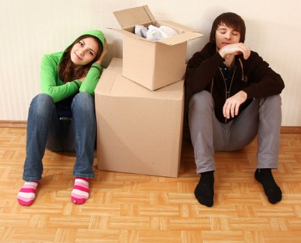 Movers team preparing for a safe house removal