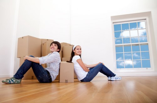 Movers Watford team preparing a safe house move