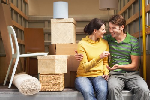 Prepared boxes and furniture for a man and van move in Watford