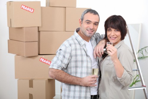 Packing and organising belongings for storage in Watford